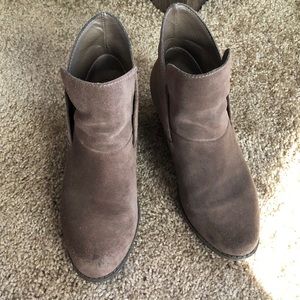 Taupe Suede Leather Boots